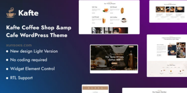 Kafte – Coffee Shop Cafe WordPress Theme 1.0.1 GPL Theme
