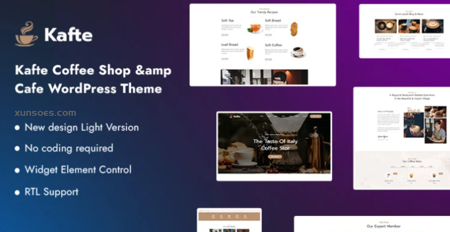 Kafte – Coffee Shop Cafe WordPress Theme 1.0.1 GPL Theme