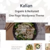 Kalian Organic Restaurant WordPress Theme 1.0.0 GPL Theme
