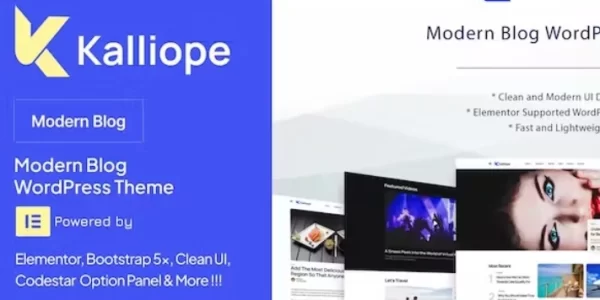 Kalliope – Modern Blog WordPress Theme 1.5 GPL Theme