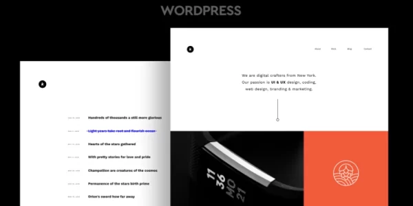 Kapena Minimal Portfolio WordPress Theme 1.2 GPL Theme