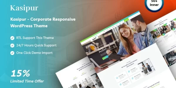 Kasipur Corporate Responsive WordPress Theme 1.0.0 GPL Theme