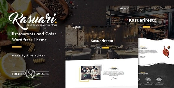 Kasuari | Restaurants and Cafes WordPress Theme 1.4 GPL Theme
