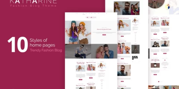 Katharine Modern Fashion Blog WordPress Theme 1.5 GPL Theme