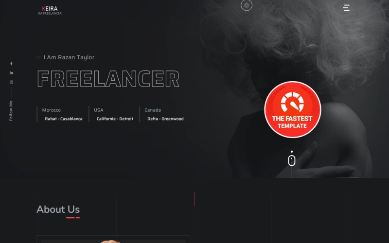 Keira Personal Portfolio WordPress Theme 1.1 GPL Theme