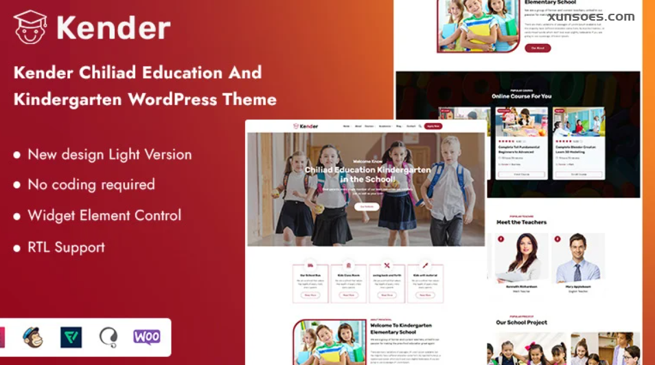 Kender – Chiliad Education And Kindergarten WordPress Theme 1.0.1 GPL Theme