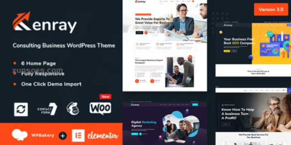 Kenray – Consulting Business WordPress Theme 2.0.0 GPL Theme