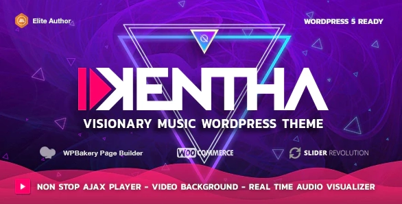 Kentha Non-Stop Music WordPress Theme with Ajax 4.6.0 GPL Theme