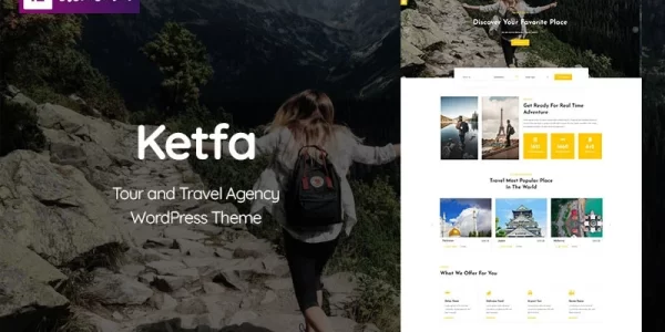 Ketfa – Tour and Travel Agency WordPress Theme 1.0.0 GPL Theme