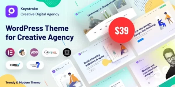 Keystroke Creative Agency 1.1.8 GPL Theme