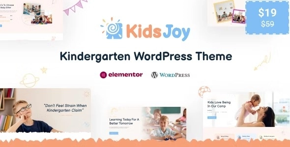 KidsJoy Kids Kindergarten Preschool WordPress Theme 1.2.0 GPL Theme