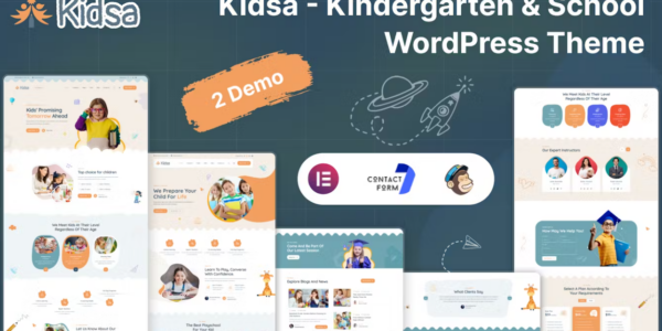 Kidsa – Kindergarten School WordPress Theme 1.0.0 GPL Theme