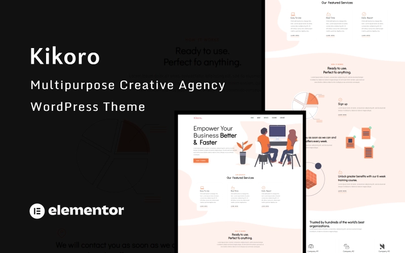 Kikoro Creative Agency WordPress Theme 1.0.0 GPL Theme