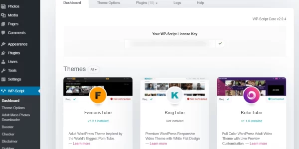 KingTube [WP-Script] 1.3.8 GPL Theme