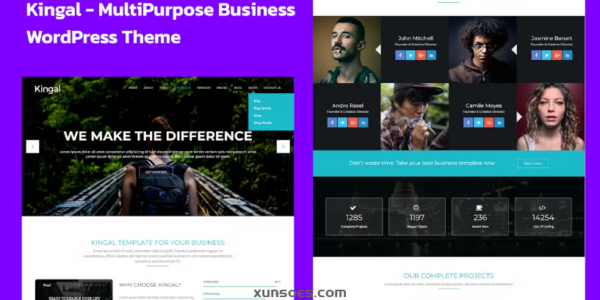 Kingal – MultiPurpose WordPress Theme 1.4 GPL Theme