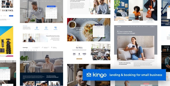 Kingo | Booking WordPress for Small Business 2.6.8 GPL Theme