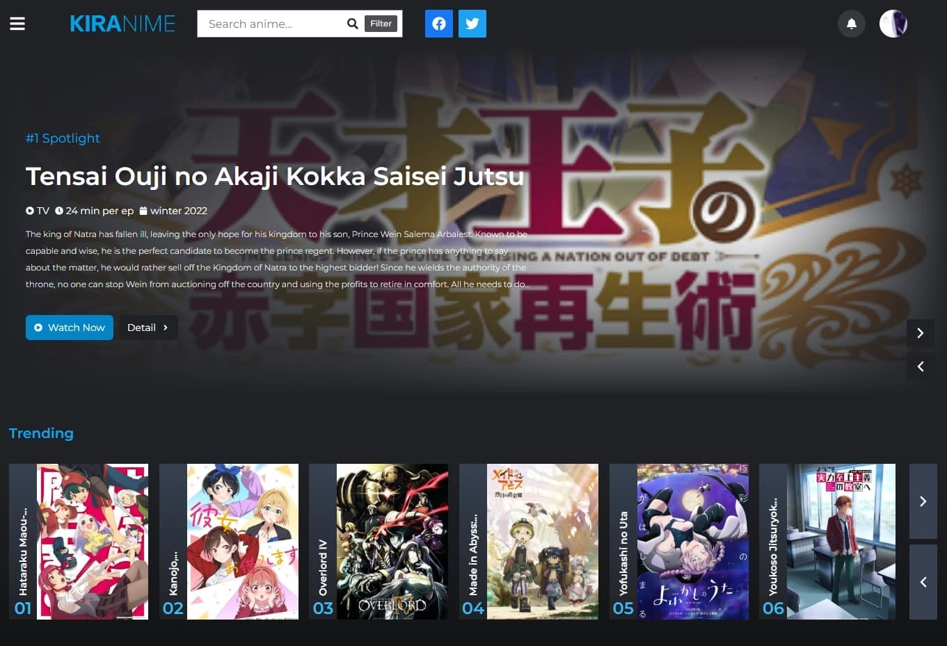 Kiranime Anime Streaming WordPress Theme 1.4.0 GPL Theme