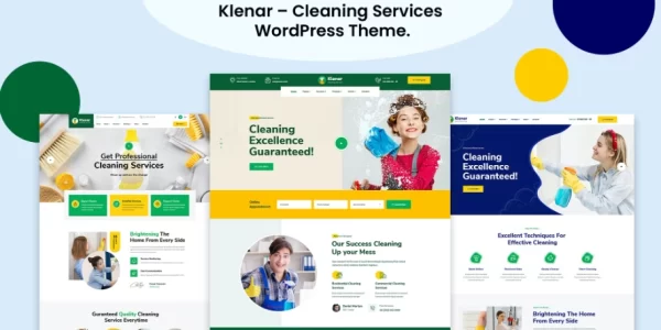 Klenar – Cleaning Services WordPress Theme + RTL 1.0.2 GPL Theme
