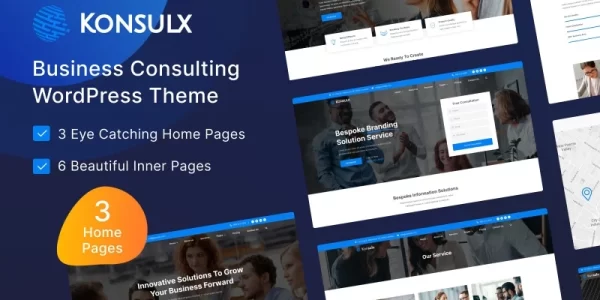 Konsulx Business Corporate WordPress Theme 1.0.0 GPL Theme