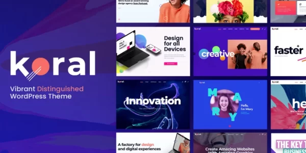 Koral Vibrant Distinguished WordPress Theme 1.9 GPL Theme