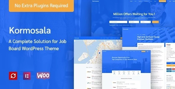 Kormosala – Job Board WordPress Theme 1.0.39 GPL Theme