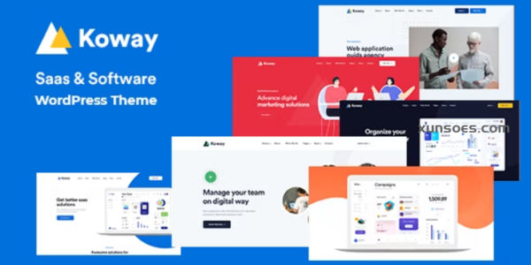 Koway Saas Landing WordPress Theme for Saas Startup + RTL 1.0.2 GPL Theme