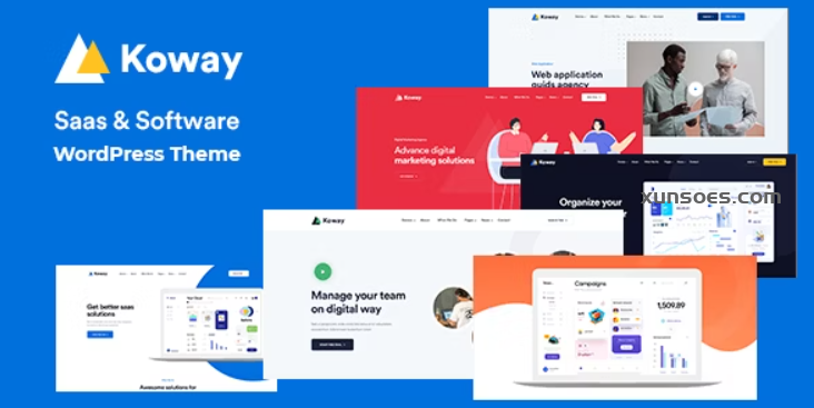 Koway Saas Landing WordPress Theme for Saas Startup + RTL 1.0.2 GPL Theme