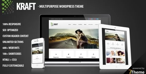 Kraft – Business WordPress Theme 1.09 GPL Theme