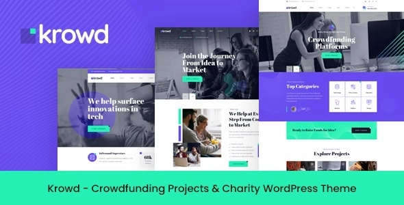 Krowd Crowdfunding Charity WordPress Theme 1.3.1 GPL Theme