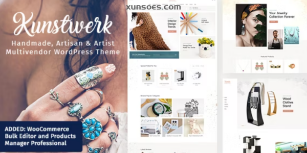 Kunstwerk Handycraft Marketplace WordPress Theme 2.2 GPL Theme