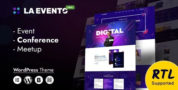 La Evento An Organized Event WordPress Theme 1.2.0 GPL Theme