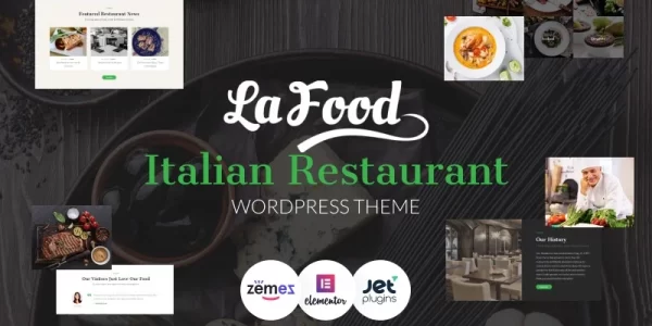 La Food Italian Restaurant Responsive WordPress Theme 1.0.1 GPL Theme