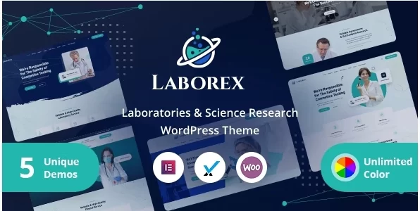 Laborex – Laboratory Research WordPress Theme 1.8 GPL Theme