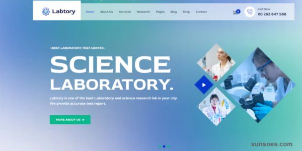 Labtory Laboratory and Science WordPress Theme 1.0.4 GPL Theme