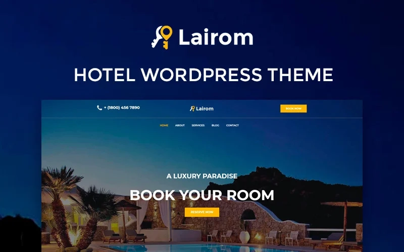 Lairom Hotel Multipurpose Modern WordPress Elementor Theme WordPress Theme 1.0.0 GPL Theme