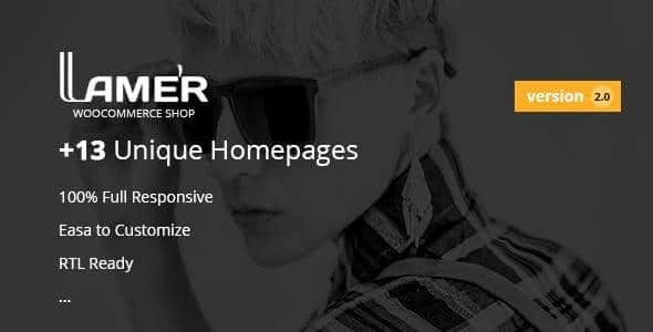 Lamer Fashion WooCommerce WordPress Theme 2 GPL Theme