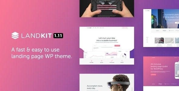 Landkit WordPress Landing Page Theme 1.1.3 GPL Theme
