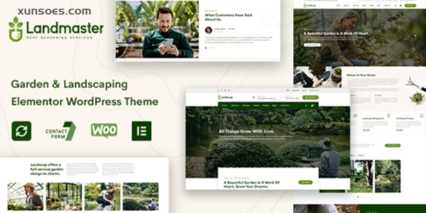 Landmaster Garden Landscaping WordPress Theme 2.1.0 GPL Theme
