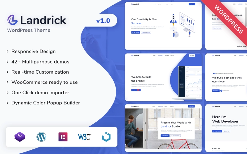 Landrick Multipurpose WordPress Theme 1.0 GPL Theme