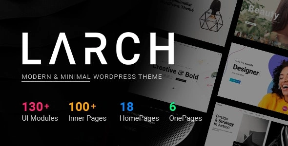 Larch Responsive Minimal Multipurpose WordPress Theme 2.3 GPL Theme