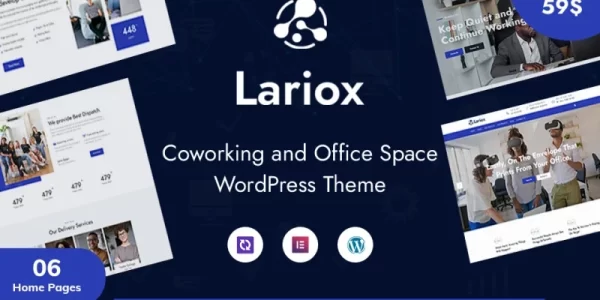 Lariox Corporate and Business WordPress Theme 1.0.0 GPL Theme