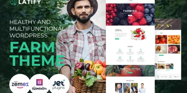Latify Private Farm Responsive WordPress Theme 1.0.1 GPL Theme
