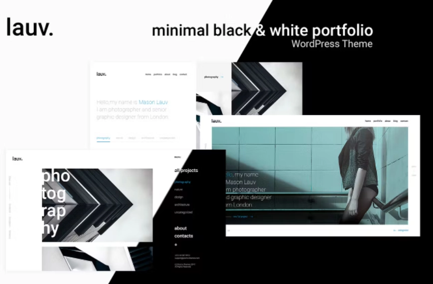 Lauv Creative Portfolio WordPress Theme 1.1.4 GPL Theme