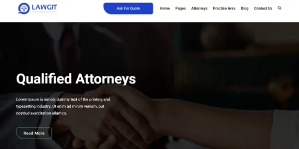 LawGit Law, Lawyer Attorney WordPress Theme 1.2.1 GPL Theme