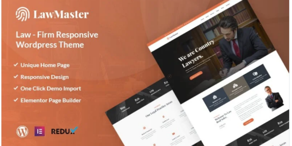 Lawmaster- Lawyer, Attorney and Law Office WordPress Theme 1.0.1 GPL Theme