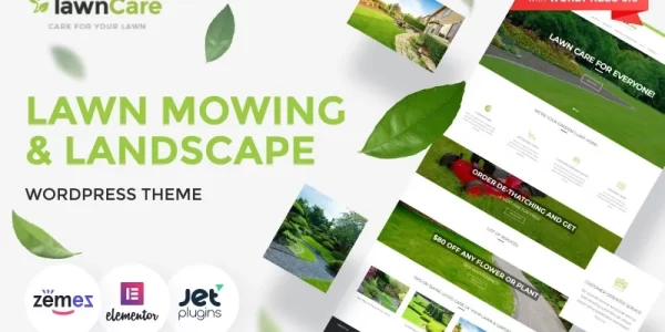 Lawn Care Lawn Mowing Landscape WordPress Theme 1.0.1 GPL Theme