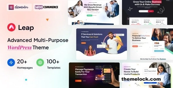 Leap Multi-purpose WordPress Theme 1.0.1 GPL Theme