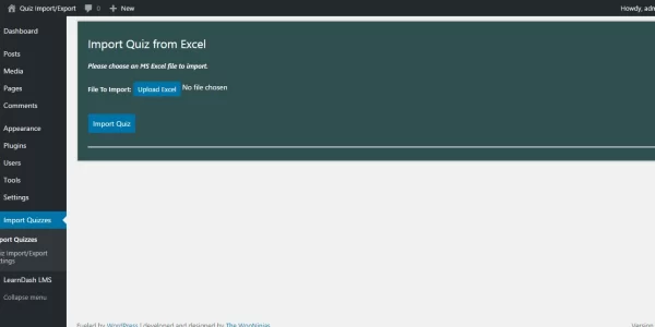 LearnDash Quiz Import/Export 3.2 GPL Plugins