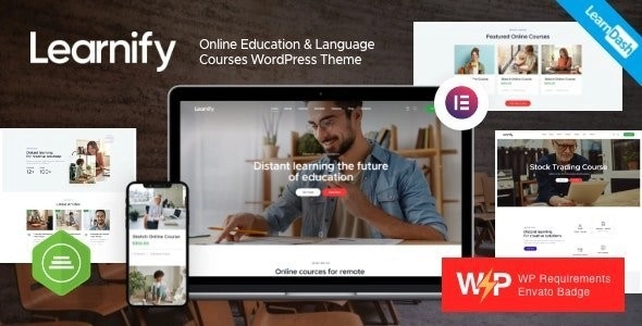 Learnify Online Education Courses WordPress Theme 1.5.0 GPL Theme