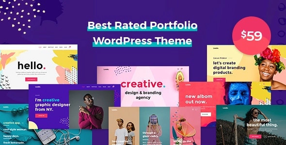 Leedo Modern, Colorful Creative Portfolio WordPress Theme 2.0.0 GPL Theme